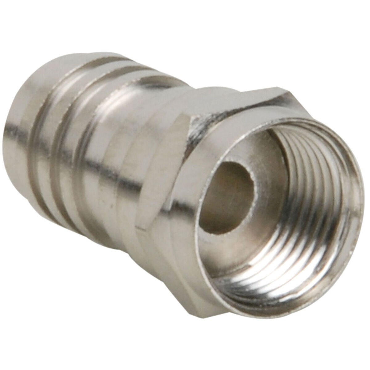 F Connector Male Crimp For RG59 Attached Ferrule